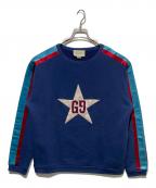 GUCCIグッチ）の古着「GG Star Sweatshirt」｜ネイビー
