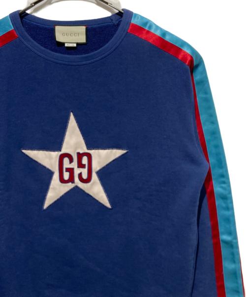 GUCCI（グッチ）GUCCI (グッチ) GG Star Sweatshirt ネイビー サイズ:Mの古着・服飾アイテム