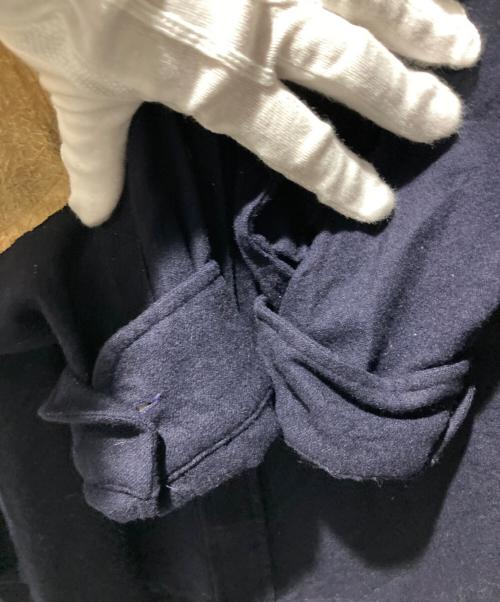 PENDLETON（ペンドルトン）PENDLETON (ペンドルトン) 70’S-80'Sエルボーパッチウールシャツ ネイビー サイズ:Lの古着・服飾アイテム
