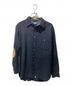 PENDLETONペンドルトン）の古着「70’S-80'Sエルボーパッチシャツ」｜ネイビー
