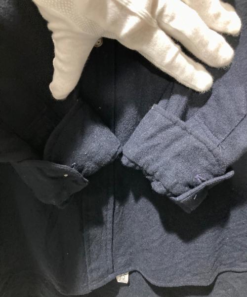 PENDLETON（ペンドルトン）PENDLETON (ペンドルトン) 70’S-80'Sエルボーパッチシャツ ネイビー サイズ:Lの古着・服飾アイテム
