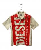 DIESELディーゼル）の古着「半袖シャツ」｜ベージュ