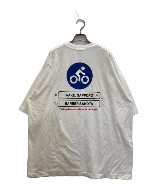 WAKE SAPPORO（ウェイクサッポロ）WAKE SAPPORO (ウェイクサッポロ) BARBAR SAKOTA (バーバー サコタ) BICYCLE TEE ホワイト サイズ:2XLの古着・服飾アイテム
