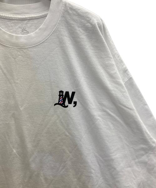 WAKE SAPPORO（ウェイクサッポロ）WAKE SAPPORO (ウェイクサッポロ) BARBAR SAKOTA (バーバー サコタ) BICYCLE TEE ホワイト サイズ:2XLの古着・服飾アイテム