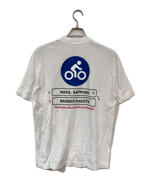 WAKE SAPPORO（ウェイクサッポロ）WAKE SAPPORO (ウェイクサッポロ) BARBAR SAKOTA (バーバー サコタ) BICYCLE TEE/バイシクルティー ホワイト サイズ:SIZE Mの古着・服飾アイテム