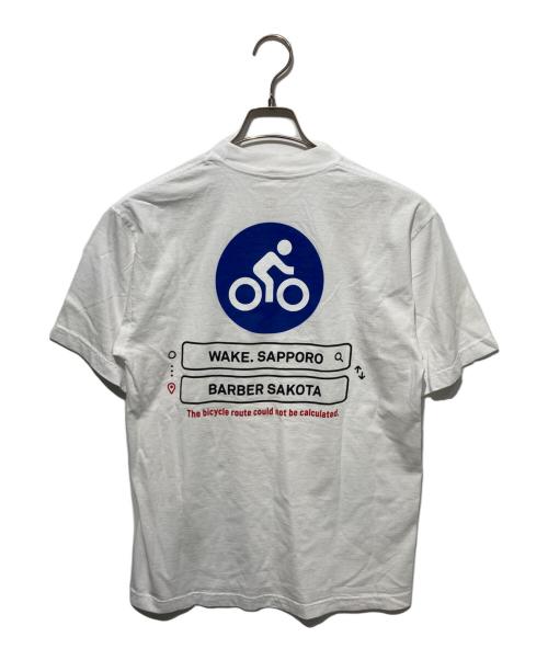 WAKE SAPPORO（ウェイクサッポロ）WAKE SAPPORO (ウェイクサッポロ) BARBAR SAKOTA (バーバー サコタ) BICYCLE TEE ホワイト サイズ:Sの古着・服飾アイテム