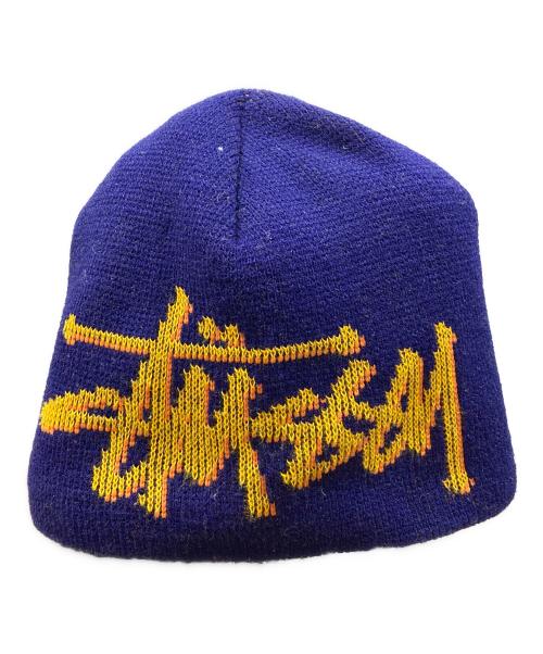 stussy（ステューシー）stussy (ステューシー) ビーニー パープルの古着・服飾アイテム