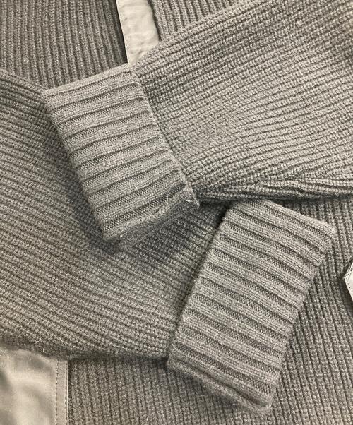 sacai（サカイ）sacai (サカイ) 21AW ドッキングウールニットフーディ ブラック サイズ:1の古着・服飾アイテム