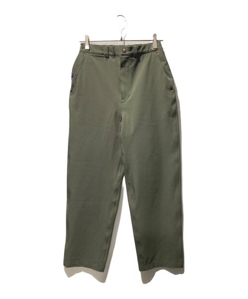 THE NORTHFACE PURPLELABEL（ザ・ノースフェイス パープルレーベル）THE NORTHFACE PURPLELABEL (ザ・ノースフェイス パープルレーベル) Twill Wide Tapered Field Pants カーキ サイズ:WSの古着・服飾アイテム