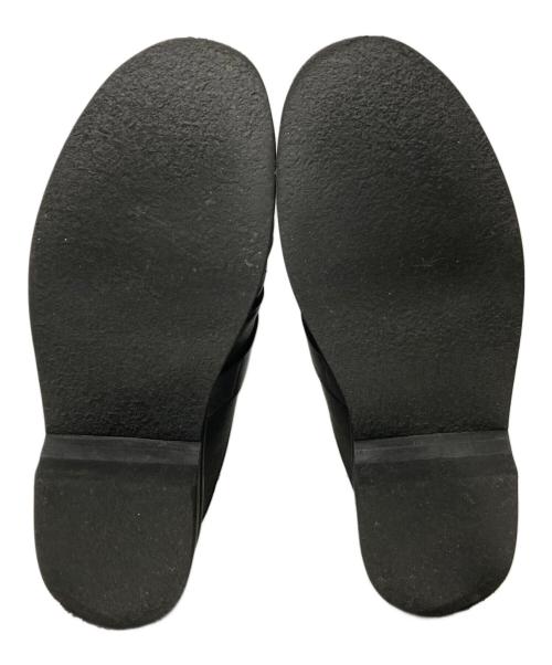 foot the coacher（フットザコーチャー）foot the coacher (フットザコーチャー) CUT-OFF RING MOCCASIN ブラック サイズ:SIZE 9の古着・服飾アイテム