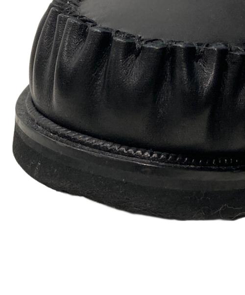 foot the coacher（フットザコーチャー）foot the coacher (フットザコーチャー) CUT-OFF RING MOCCASIN ブラック サイズ:SIZE 9の古着・服飾アイテム