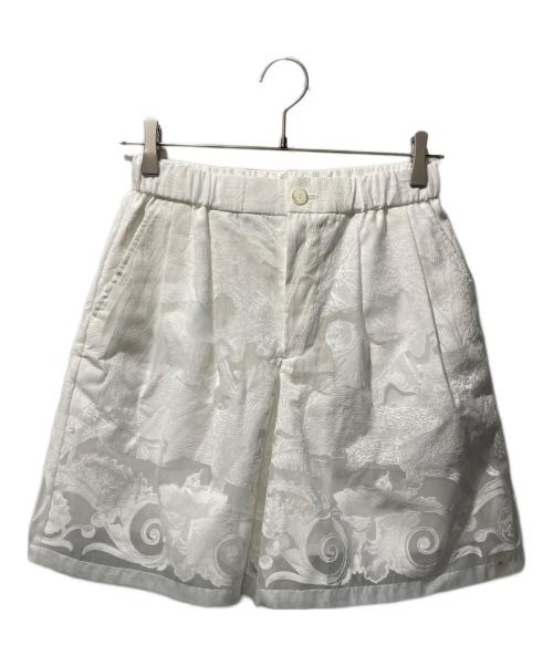 TAAKK（ターク）TAAKK (ターク) トワルドジュイ柄ショートパンツ ホワイト サイズ:2の古着・服飾アイテム