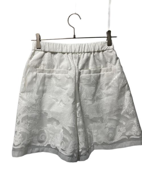 TAAKK（ターク）TAAKK (ターク) トワルドジュイ柄ショートパンツ ホワイト サイズ:2の古着・服飾アイテム