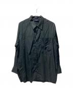y's gender neutralワイズジェンダーニュートラル）の古着「スリーブレイヤードシャツ」｜ブラック
