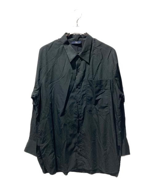 y's gender neutral（ワイズジェンダーニュートラル）y's gender neutral (ワイズジェンダーニュートラル) スリーブレイヤードシャツ ブラック サイズ:3の古着・服飾アイテム