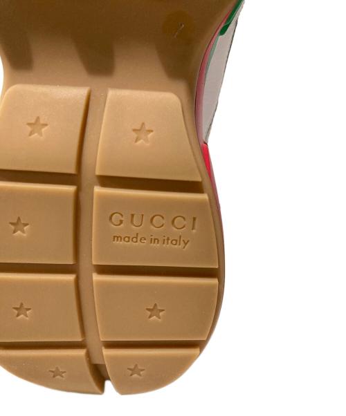 GUCCI（グッチ）GUCCI (グッチ) ライトン メッシュ×レザー スニーカー ホワイト サイズ:7の古着・服飾アイテム