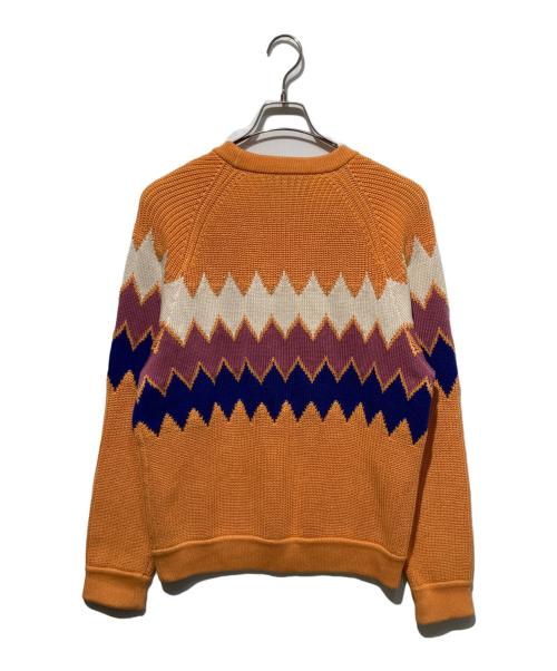 GUCCI（グッチ）GUCCI (グッチ) Stripe Pattern Sweater オレンジ サイズ:Ｍの古着・服飾アイテム