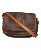 CELINEセリーヌ）の古着「マカダム柄ショルダーバッグ」｜ブラウン