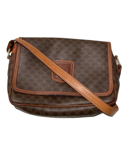 CELINE（セリーヌ）CELINE (セリーヌ) マカダム柄ショルダーバッグ ブラウンの古着・服飾アイテム