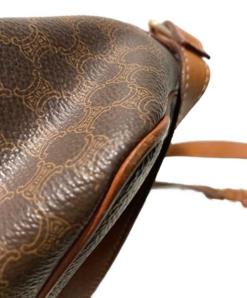 CELINE（セリーヌ）CELINE (セリーヌ) マカダム柄ショルダーバッグ ブラウンの古着・服飾アイテム