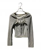 ANDMARYアンドマリー）の古着「Mila cardigan set」｜グレー