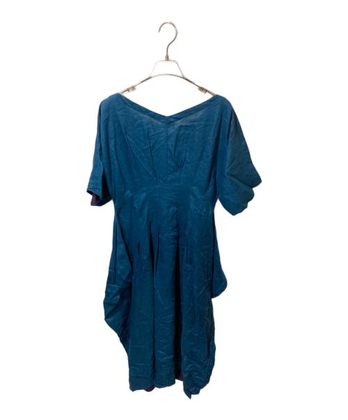 Sybilla（シビラ）Sybilla (シビラ) 半袖リネンワンピース グリーン サイズ:2の古着・服飾アイテム