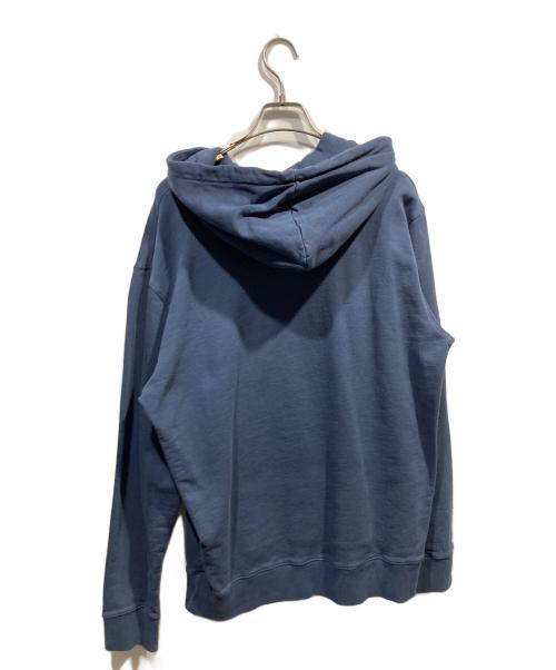 maison kitsune（メゾンキツネ）MAISON KITSUNE (メゾンキツネ) CHILLAX PATCH REGULAR HOODIE ネイビー サイズ:XLの古着・服飾アイテム