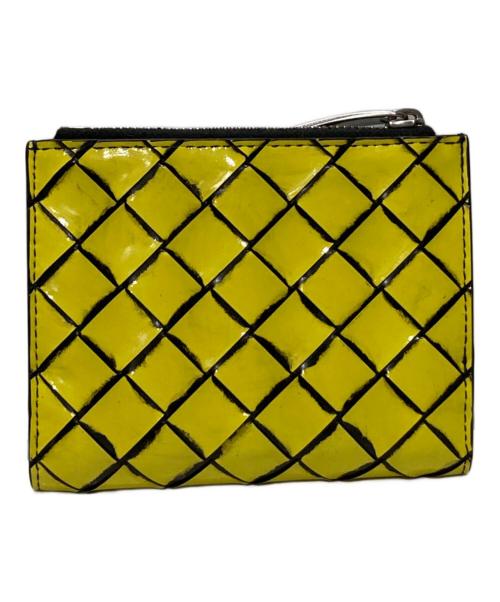 BOTTEGA VENETA（ボッテガベネタ）BOTTEGA VENETA (ボッテガベネタ) スモールイントレチャートウォレット イエローの古着・服飾アイテム