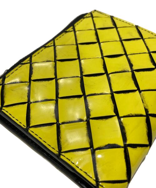 BOTTEGA VENETA（ボッテガベネタ）BOTTEGA VENETA (ボッテガベネタ) スモールイントレチャートウォレット イエローの古着・服飾アイテム