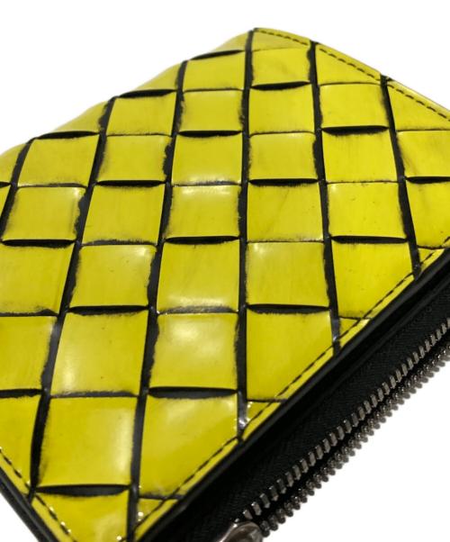 BOTTEGA VENETA（ボッテガベネタ）BOTTEGA VENETA (ボッテガベネタ) スモールイントレチャートウォレット イエローの古着・服飾アイテム