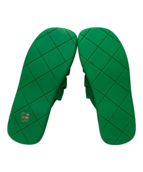BOTTEGA VENETA（ボッテガベネタ）BOTTEGA VENETA (ボッテガベネタ) PLAT SANDAL  INTRECCIATO STARFISH GRASS/グリーン サイズ:41の古着・服飾アイテム