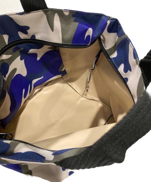 Herve Chapelier（エルベシャプリエ）Herve Chapelier (エルベシャプリエ) ナイロン舟型トートM カモフラージュ グリブルーの古着・服飾アイテム