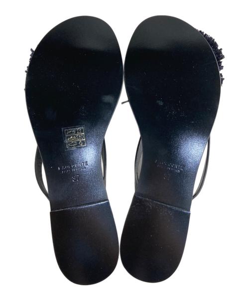 LAOCOONTE（ラオコンテ）LAOCOONTE (ラオコンテ) leire tuscany サンダル ブラック サイズ:37の古着・服飾アイテム