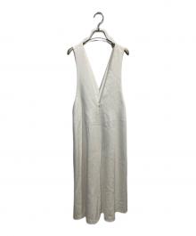 LE PHIL（ル フィル）の古着「2WAY ツイルジャンパースカート」｜ホワイト