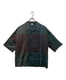 LOEWE（ロエベ）の古着「チェックショートスリーブ」｜グリーン×ブラウン