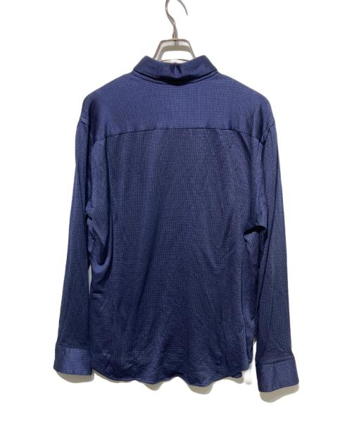 GIORGIO ARMANI（ジョルジョアルマーニ）GIORGIO ARMANI (ジョルジョアルマーニ) 千鳥柄シャツ ネイビー サイズ:42の古着・服飾アイテム