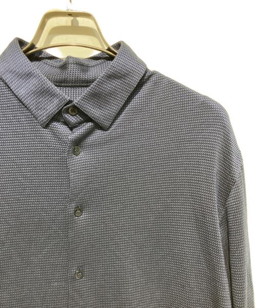GIORGIO ARMANI（ジョルジョアルマーニ）GIORGIO ARMANI (ジョルジョアルマーニ) 千鳥柄シャツ ネイビー サイズ:42の古着・服飾アイテム