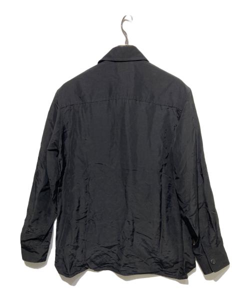 GIORGIO ARMANI（ジョルジョアルマーニ）GIORGIO ARMANI (ジョルジョアルマーニ) リネンブレンドダブルジップブルゾン ブラック サイズ:44の古着・服飾アイテム