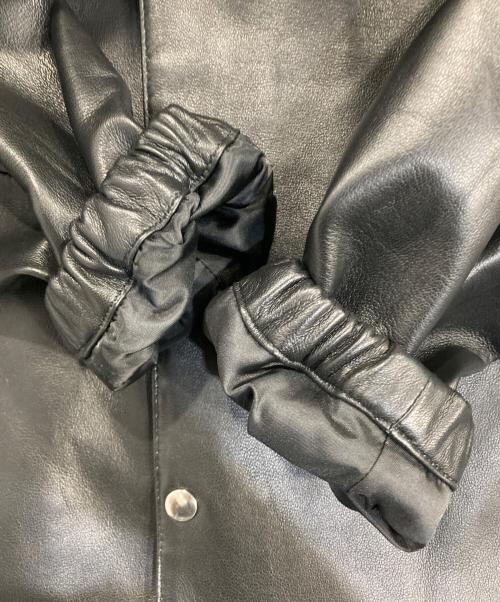 BEAUTY&YOUTH（ビューティーアンドユース）BEAUTY&YOUTH (ビューティーアンドユース) レザー コーチ ジャケット 3 ブラック サイズ:Ｌの古着・服飾アイテム