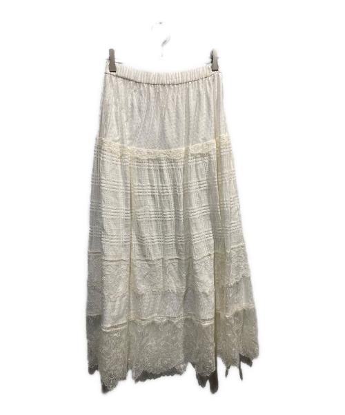 GRACE CLASS（グレースクラス）GRACE CLASS (グレースクラス) レーススカート ホワイト サイズ:36の古着・服飾アイテム