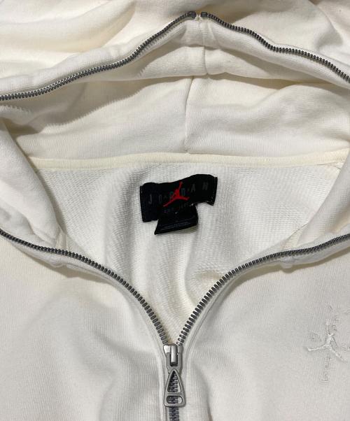 JORDAN（ジョーダン）JORDAN (ジョーダン) Travis Scott (トラヴィス・スコット) ジップパーカー ホワイト サイズ:Lの古着・服飾アイテム