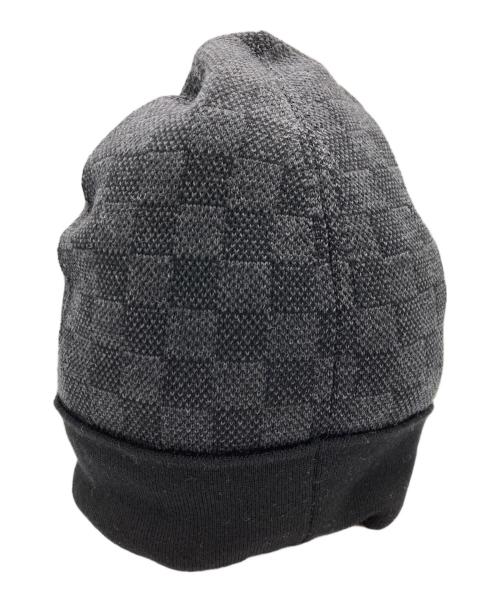 LOUIS VUITTON（ルイ ヴィトン）LOUIS VUITTON (ルイ ヴィトン) ニット帽 ブラック×グレーの古着・服飾アイテム