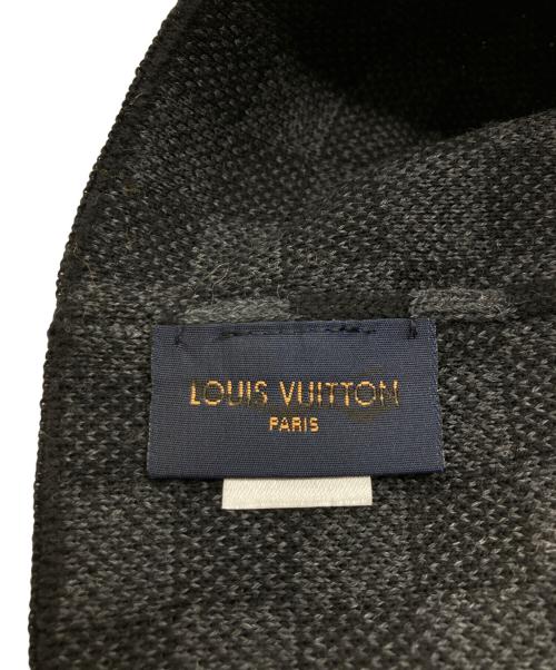 LOUIS VUITTON（ルイ ヴィトン）LOUIS VUITTON (ルイ ヴィトン) ニット帽 ブラック×グレーの古着・服飾アイテム