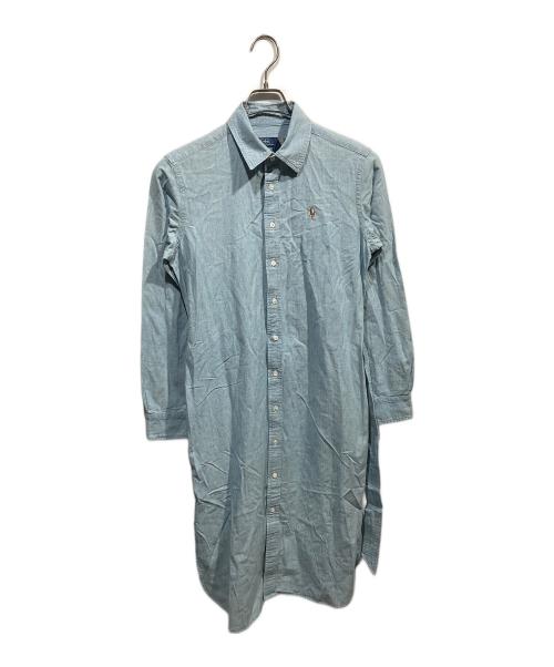 RALPH LAUREN（ラルフローレン）RALPH LAUREN (ラルフローレン) Long Sleeve Day Dress インディゴ サイズ:Mの古着・服飾アイテム