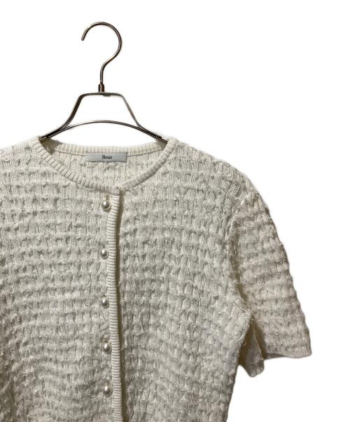 Rene（ルネ）Rene (ルネ) ボンツイードニットカーディガン ホワイト サイズ:36の古着・服飾アイテム