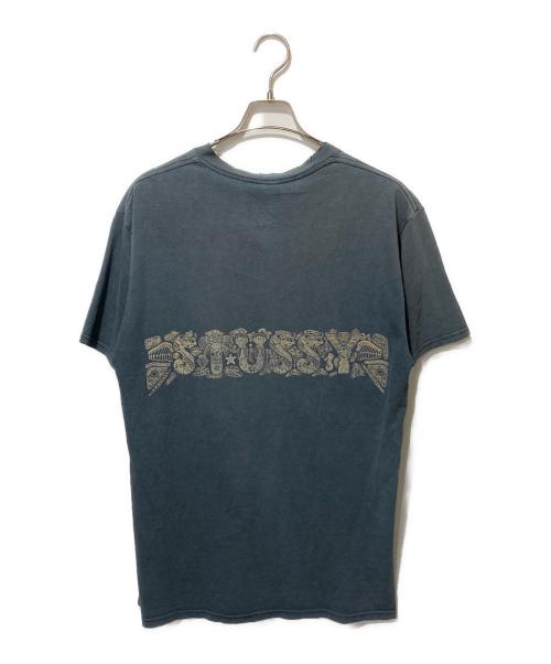 stussy（ステューシー）stussy (ステューシー) 00’S SPELLOUT TEE グレー サイズ:Mの古着・服飾アイテム