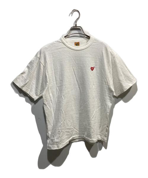 HUMAN MADE（ヒューマンメイド）HUMAN MADE (ヒューマンメイド) HEART BADGE T-SHIRT ホワイト サイズ:Lの古着・服飾アイテム