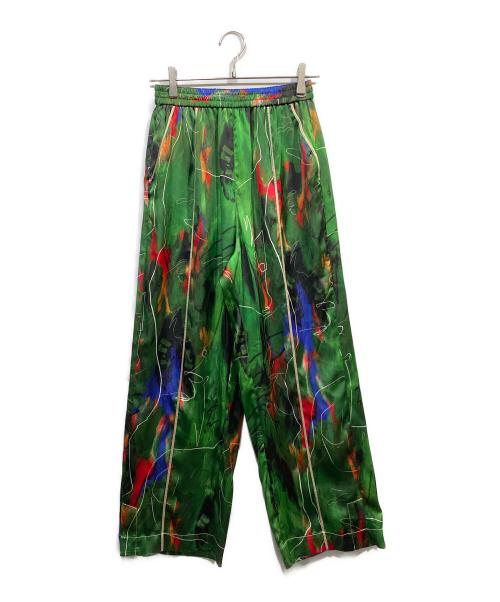 OMMO（オーエムエムオー）OMMO (オーエムエムオー) RELAX AIRLY PANTS グリーン サイズ:36の古着・服飾アイテム