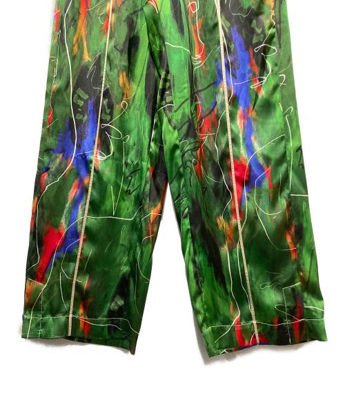 OMMO（オーエムエムオー）OMMO (オーエムエムオー) RELAX AIRLY PANTS グリーン サイズ:36の古着・服飾アイテム