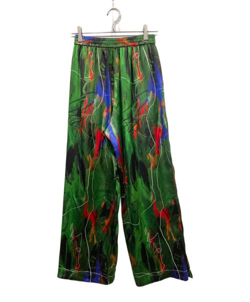 OMMO（オーエムエムオー）OMMO (オーエムエムオー) RELAX AIRLY PANTS グリーン サイズ:36の古着・服飾アイテム